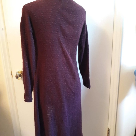 Burgandy Duster Open Sweater Size Small - Picture 6 of 8